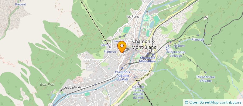 localisation de l'entreprise MADAME JOELLE FOISELLE à CHAMONIX-MONT-BLANC