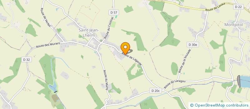 localisation de l'entreprise MADAME JOELLE FONTAINE à SAINT-JEAN-LHERM