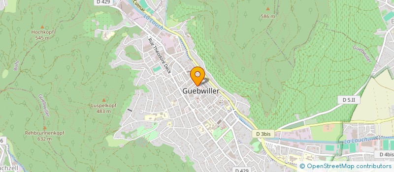 localisation de l'entreprise MADAME JOELLE FORLER  GUEBWILLER