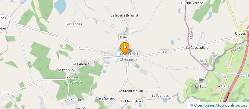 localisation de l'entreprise MADAME JOELLE FOUCART à LES GRANDS-CHEZEAUX
