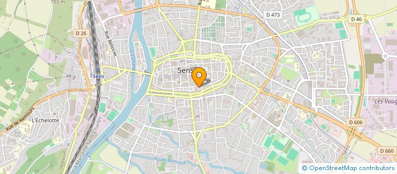 localisation de l'entreprise MADAME JOELLE FRANCART à SENS