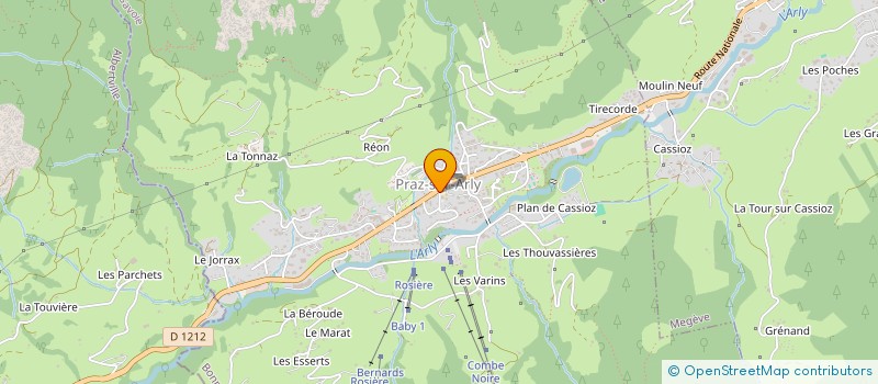 localisation de l'entreprise MADAME JOELLE FRARIER  PRAZ-SUR-ARLY