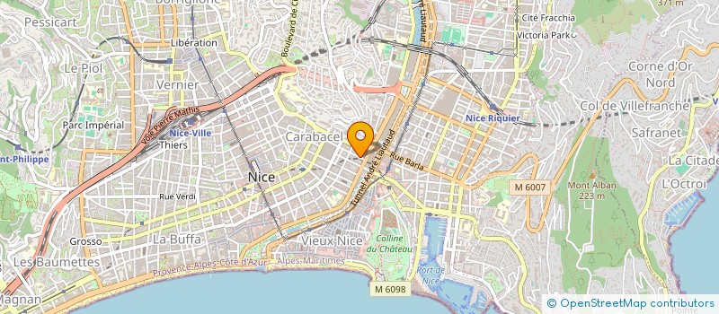 localisation de l'entreprise MADAME JOELLE GARELLI à NICE