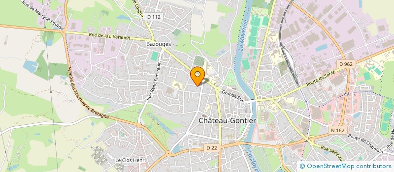 localisation de l'entreprise MADAME JOELLE GARNIER à CHATEAU-GONTIER-SUR-MAYENNE