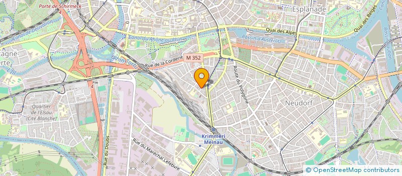 localisation de l'entreprise MADAME JOELLE GERNER à STRASBOURG