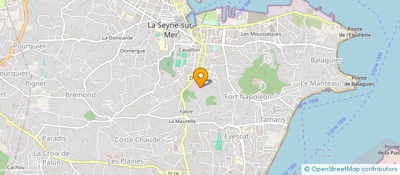 localisation de l'entreprise MADAME JOELLE GHENNASSIA à LA SEYNE-SUR-MER