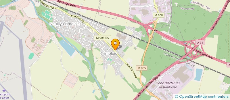 localisation de l'entreprise MADAME JOELLE GONZALEZ  NEUILLY-CRIMOLOIS