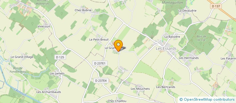 localisation de l'entreprise MADAME JOELLE GROUSSEAU à LES ESSARDS