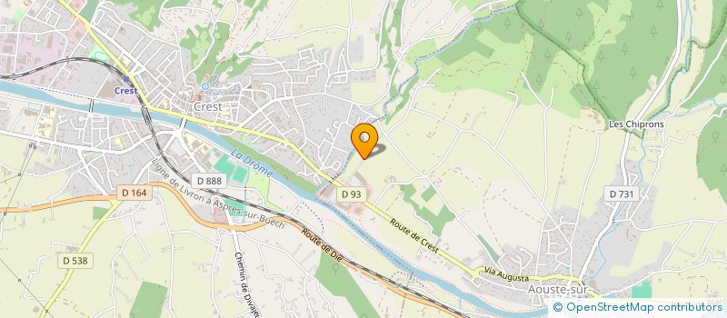 localisation de l'entreprise MADAME JOELLE GRUNENWALD  CREST