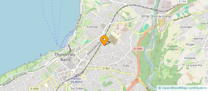 localisation de l'entreprise MADAME JOELLE GUEBEY à THONON-LES-BAINS