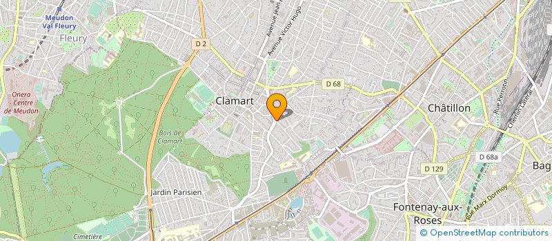 localisation de l'entreprise MADAME JOELLE GUILLEMINET à CLAMART