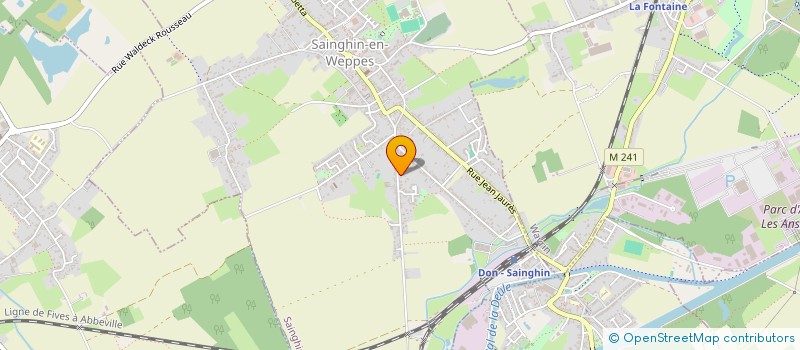 localisation de l'entreprise MADAME JOELLE HALBOT  SAINGHIN-EN-WEPPES