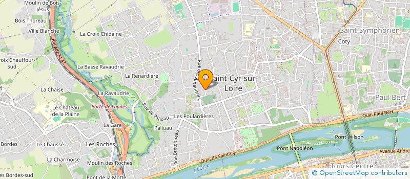 localisation de l'entreprise MADAME JOELLE HECTOR  SAINT-CYR-SUR-LOIRE