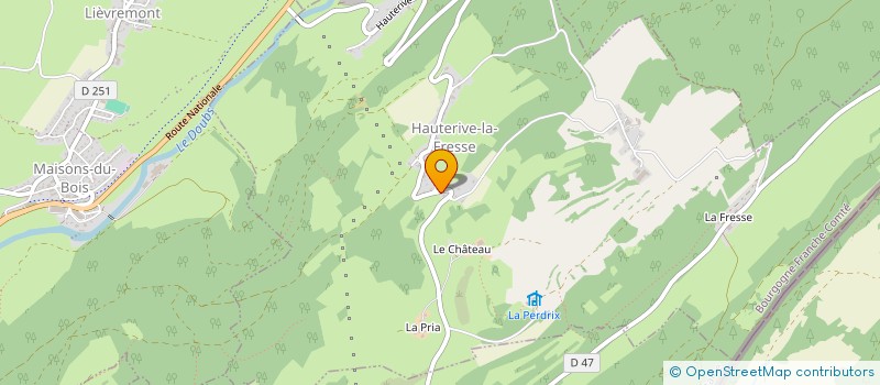 localisation de l'entreprise MADAME JOELLE HENRIET à HAUTERIVE-LA-FRESSE