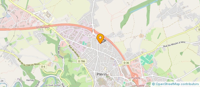 localisation de l'entreprise MADAME JOELLE HERVE  PLERIN