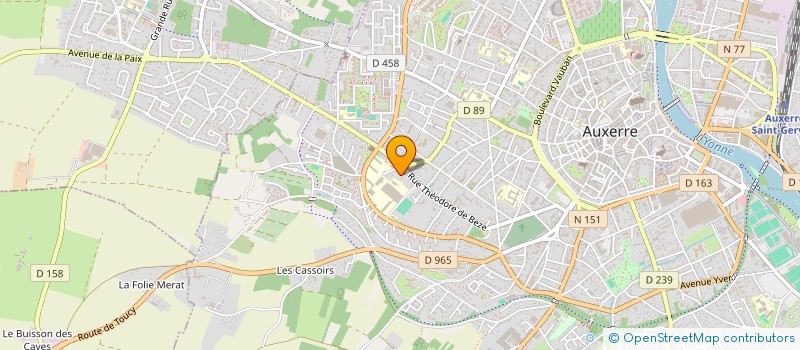 localisation de l'entreprise MADAME JOELLE HUMBLOT à AUXERRE