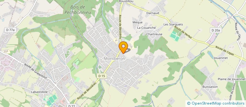 localisation de l'entreprise MADAME JOELLE JACQUET  MONTBERON