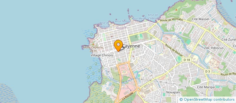 localisation de l'entreprise MADAME JOELLE JEAN BAPTISTE SIMONNE  CAYENNE