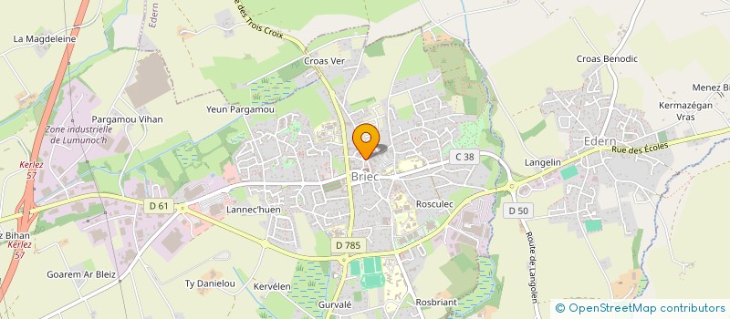 localisation de l'entreprise MADAME JOELLE JEZEQUEL  BRIEC