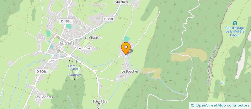 localisation de l'entreprise MADAME JOELLE JULLIEN à AUTRANS-MEAUDRE EN VERCORS
