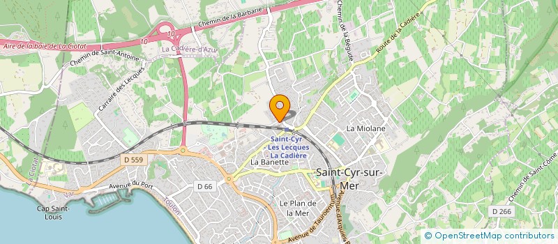localisation de l'entreprise MADAME JOELLE LABAR à SAINT-CYR-SUR-MER