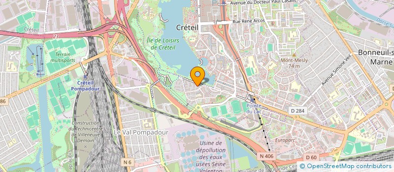 localisation de l'entreprise MADAME JOELLE LACHKAR  CRETEIL