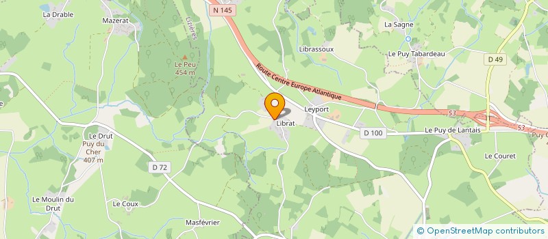 localisation de l'entreprise MADAME JOELLE LAFOREST à LIZIERES
