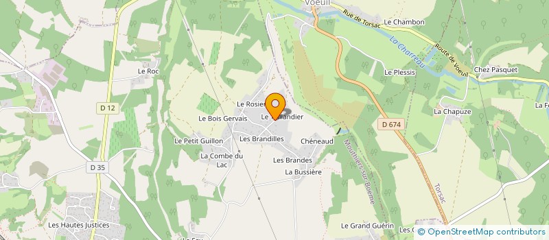 localisation de l'entreprise MADAME JOELLE LANDAIS  MOUTHIERS-SUR-BOEME