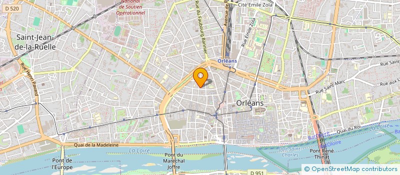localisation de l'entreprise MADAME JOELLE LANTERI à ORLEANS