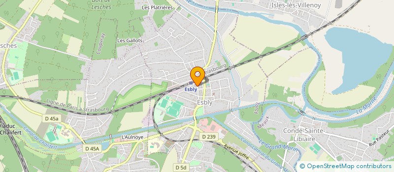 localisation de l'entreprise MADAME JOELLE LARHER  ESBLY
