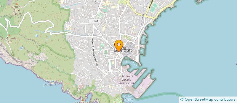 localisation de l'entreprise MADAME JOELLE LAUDICINA  LA CIOTAT