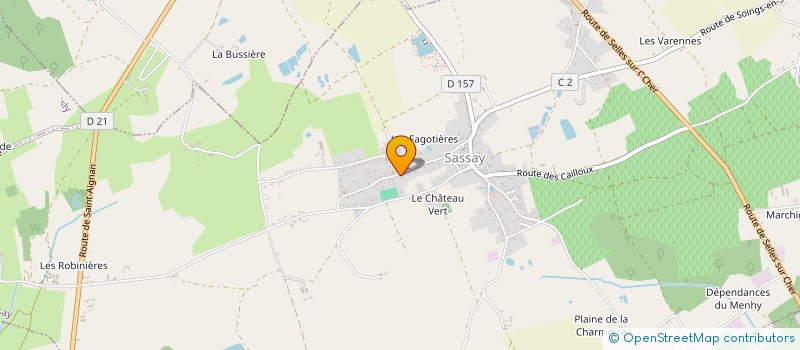 localisation de l'entreprise MADAME JOELLE LE CALUE  SASSAY