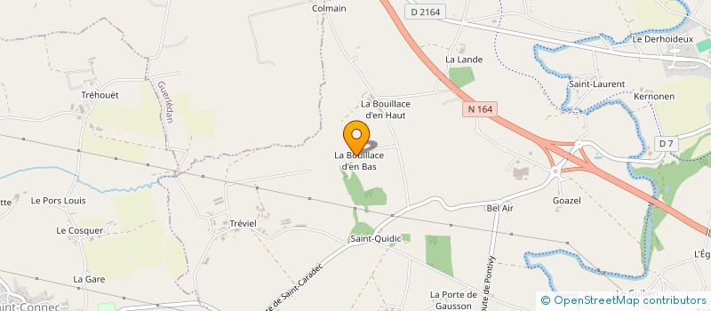 localisation de l'entreprise MADAME JOELLE LE MAITRE  SAINT-CARADEC