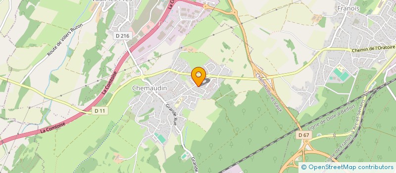 localisation de l'entreprise MADAME JOELLE LECLAIR  CHEMAUDIN ET VAUX