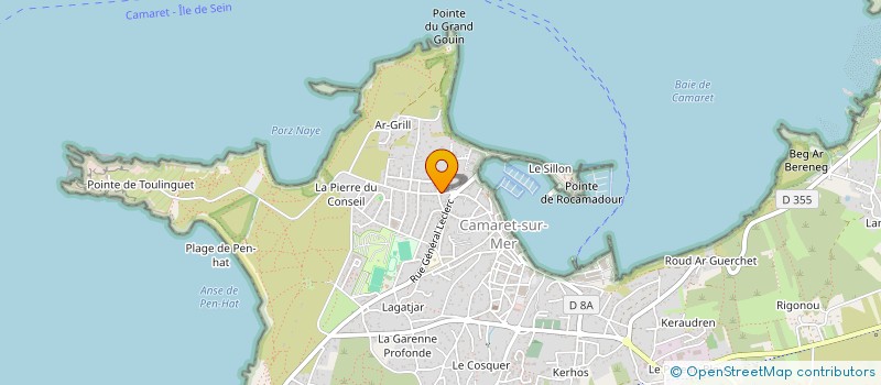 localisation de l'entreprise MADAME JOELLE LECOMTE à CAMARET-SUR-MER
