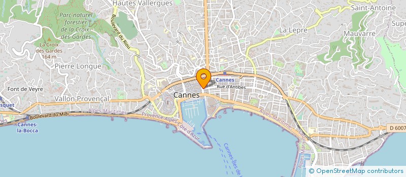 localisation de l'entreprise MADAME JOELLE LEITIENNE à CANNES