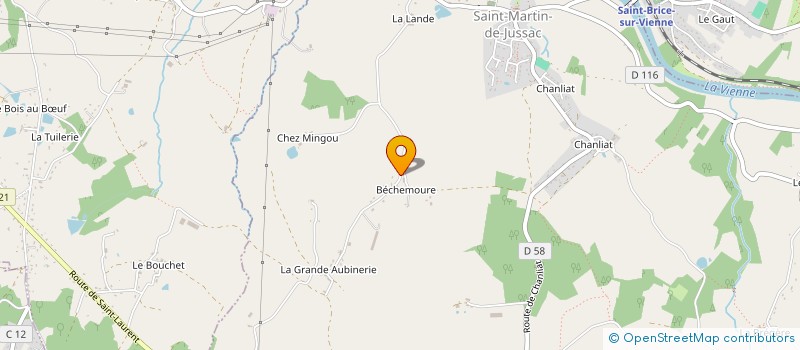 localisation de l'entreprise MADAME JOELLE LELIEVRE  SAINT-MARTIN-DE-JUSSAC