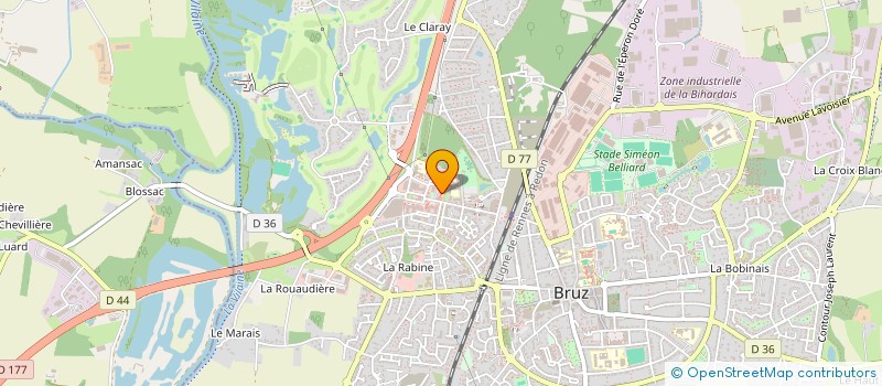 localisation de l'entreprise MADAME JOELLE LEMETAYER  BRUZ