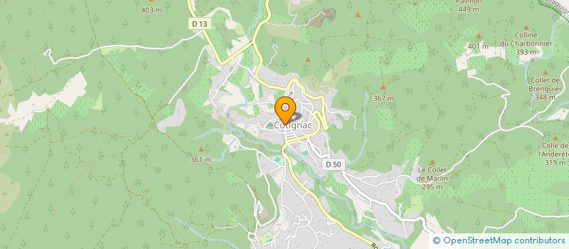localisation de l'entreprise MADAME JOELLE LEROY à COTIGNAC