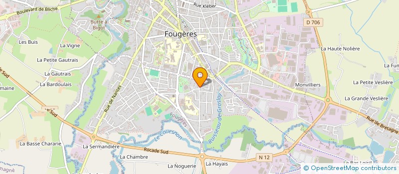 localisation de l'entreprise MADAME JOELLE LIGER à FOUGERES