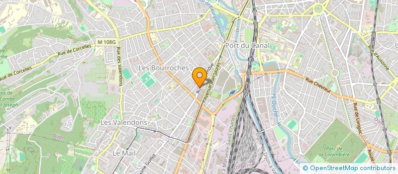 localisation de l'entreprise MADAME JOELLE MARCHAND à DIJON