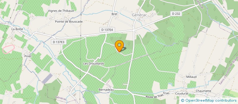 localisation de l'entreprise MADAME JOELLE MARIN  GENERAC