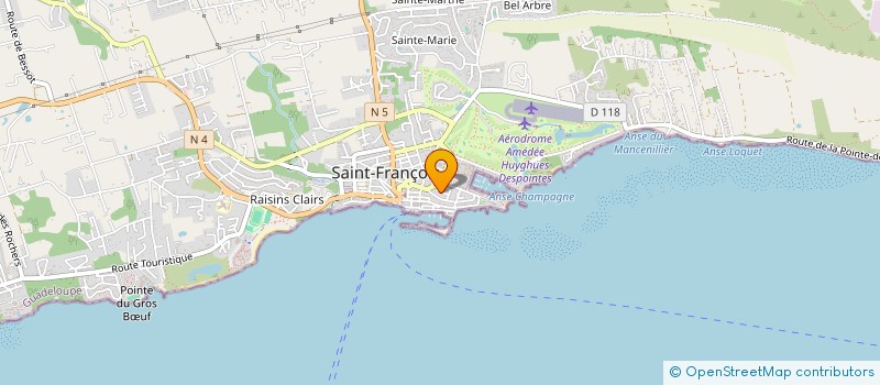 localisation de l'entreprise MADAME JOELLE MARTIAL à SAINT-FRANCOIS