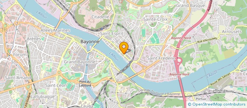 localisation de l'entreprise MADAME JOELLE MARTICORENA  BAYONNE