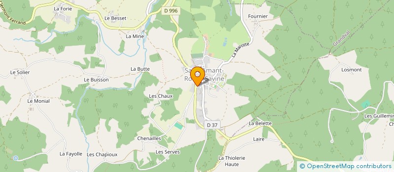 localisation de l'entreprise MADAME JOELLE MARTIN à SAINT-AMANT-ROCHE-SAVINE