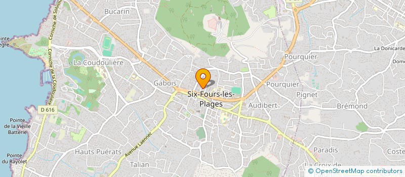localisation de l'entreprise MADAME JOELLE MARTIN  SIX-FOURS-LES-PLAGES