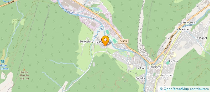 localisation de l'entreprise MADAME JOELLE MASSON  THONES