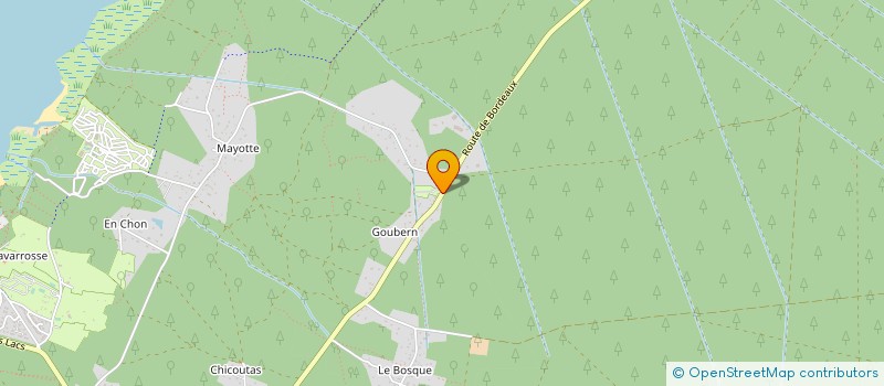 localisation de l'entreprise MADAME JOELLE MAUBOURGUET  BISCARROSSE