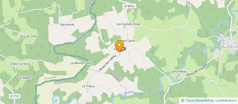 localisation de l'entreprise MADAME JOELLE MECHOULAN  BUSSEROLLES