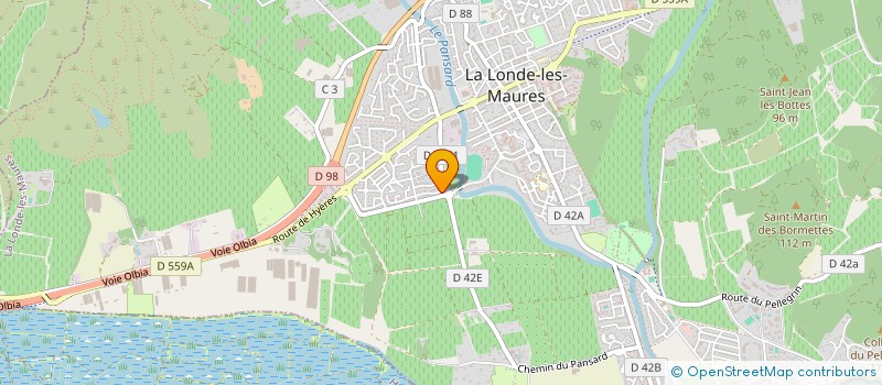 localisation de l'entreprise MADAME JOELLE MEGRET  LA LONDE-LES-MAURES